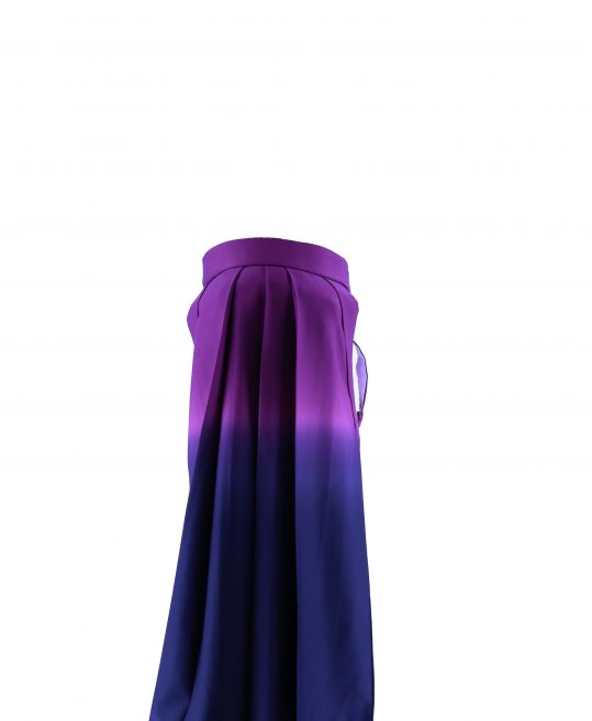 卒業式袴単品レンタル[無地]明るい紫×濃い紫ぼかし[身長148-152cm]No.202